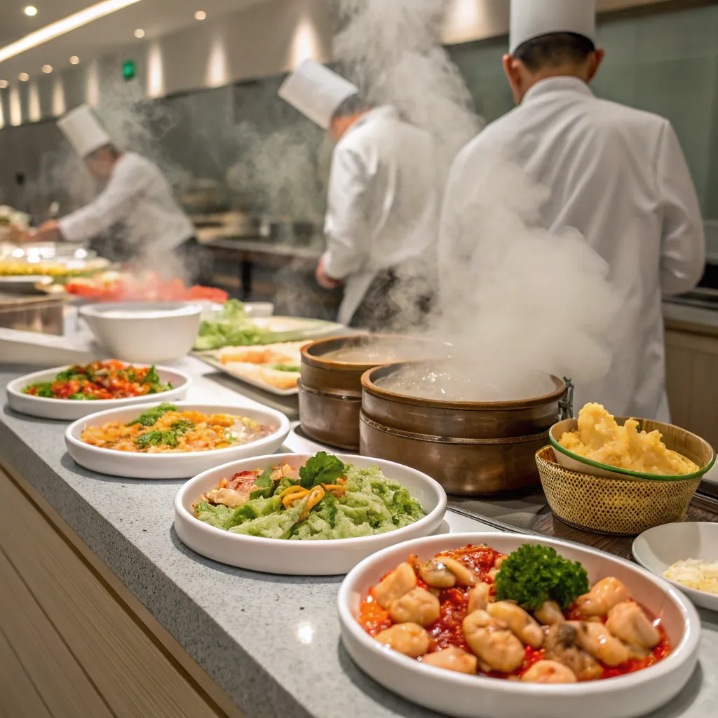 Steamed Food Preparation at FLARQENTHOVI